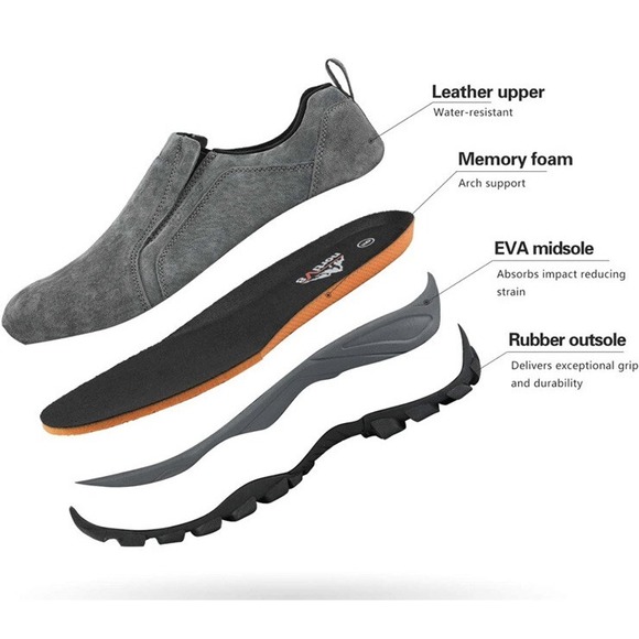 NORTIV 8 Men\'s Lightweight Walking Shoes Moccasins Slip On Loafer SEE PHOTOS main image 5